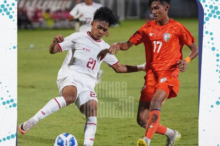 Suasana pertandingan uji coba antara Timnas U-17 Indonesia melawan Timnas U-17 India di Bali United Training Center, Gianyar, Selasa (27/8/2024).