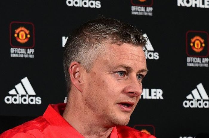 Pelatih interim Manchester United, Ole Gunnar Solskjaer.