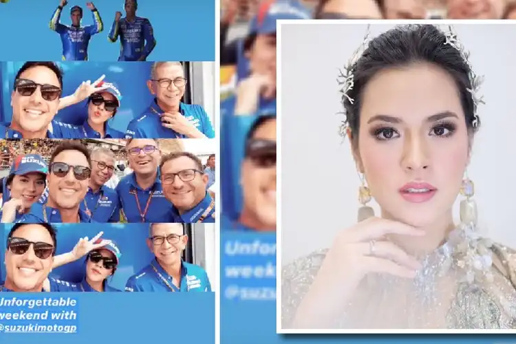 Alex Rins Menang, Kenapa Raisa Ikutan Selfie dan Wara-wiri di Paddock Tim Suzuki Ecstar?
