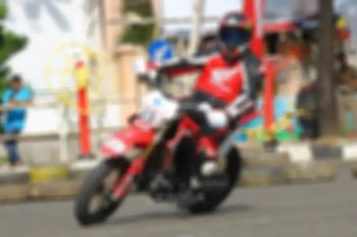 Supermoto jadi kelas baru yang hadir di Honda Dream Cup (HDC) 2019 Banjarbaru fanatikan balap makin variatif