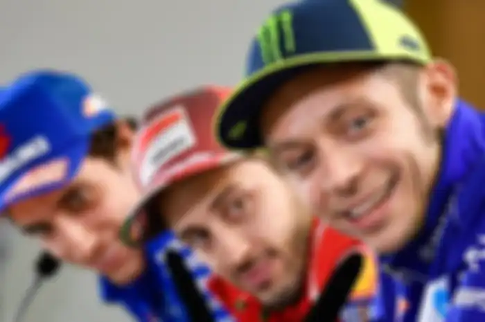 Valentino Rossi, Andrea Dovizioso, dan Alex Rins