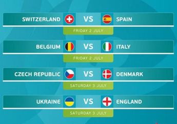 Jadwal Piala Eropa dan Hasil Euro 2020, Italia VS Belgia dan Spanyol VS Swiss
