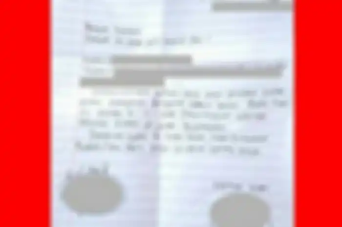 Surat Izin tidak masuk sekolah karena alasan Operasi Zebra