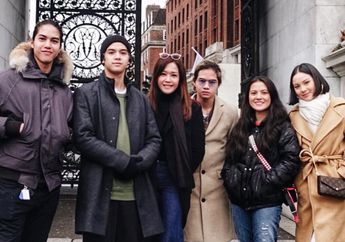 Liburan ke London, Maia Estiaty Ajak Anak Coba Makanan Ekstrem!