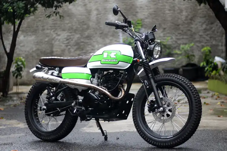 Tampil Sangar, Ini Dia Kawasaki W175 Hasil Modif Ala Tracker