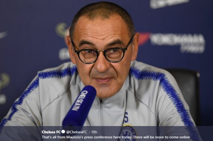 Maurizio Sarri, manajer Chelsea, terancam dipecat menyusul kekalahan dari Manchester United di putaran kelima Piala FA .