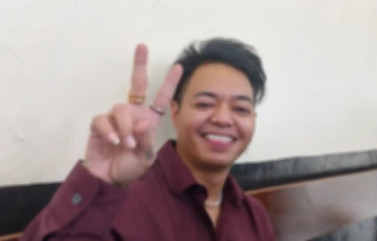 Reza Arap saat ditemui di PN Jakarta Utara, Gajah Mada, Jakarta Pusat, Jumat (25/11/2022).