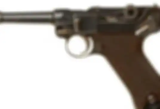 Penampakan pistol jenis Luger Pistole Parabellum, senjata yang pelurunya ditemukan di TKP pembunuhan Brigadir J 