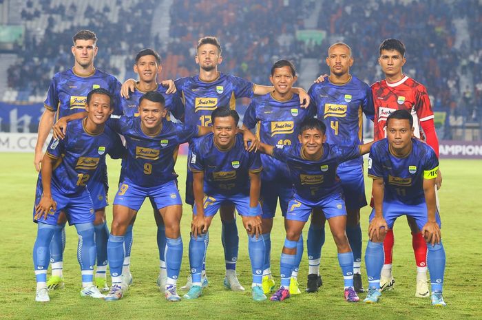 Skuad Persib Bandung pada laga perdana AFC Champions League 2 lawan Port FC di Stadion Si Jalak Harupat, Kabupaten Bandung, Kamis (19/9/2024) malam WIB