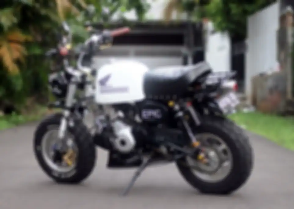 Honda karisma diambil mesinnya saja untuk jadi Monkey