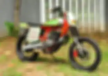 Motor Tukang Jambret Tobat, Yamaha RX-King Berubah Aliran Jadi Flat Tracker