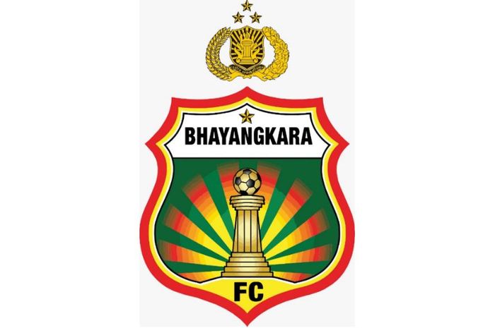 Logo Bhayangkara FC kini dihiasi dengan satu bintang sebagai penanda 1 gelar Liga 1 musim 2017.