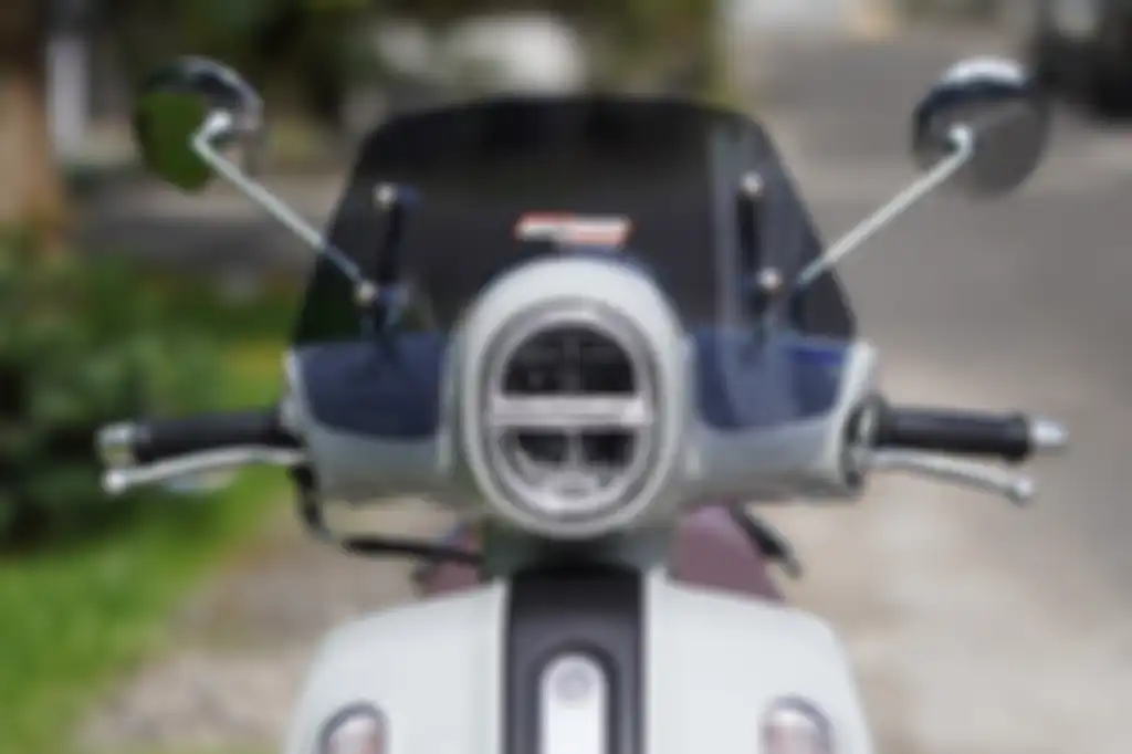 Visor tambahan Yamaha Fazzio buatan Docilworks, bikin motor makin tampil klasik