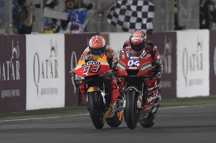Andrea Dovizioso juara MotoGP Qatar 2019.