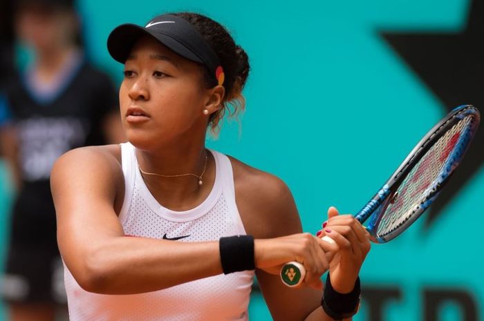 Petenis asal Jepang, Naomi Osaka saat berlaga pada babak ketiga Madrid Open 2019, Rabu (8/5/2019)