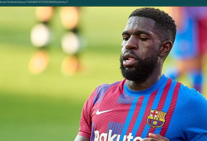 Bek tengah Barcelona asal Prancis, Samuel Umtiti.