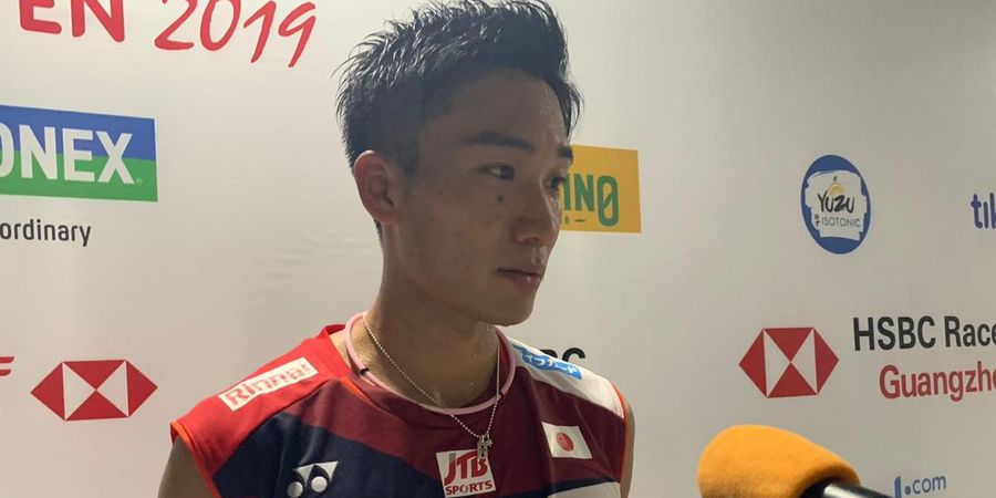 Hasil Final Denmark Open 2019 - Tekuk Chen Long, Kento Momota Pertahankan Gelar