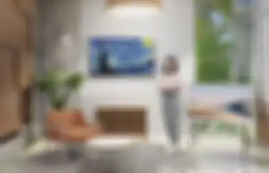  Cara Hias Interior dengan Ribuan Lukisan Tanpa Batas Ruang melalui TV