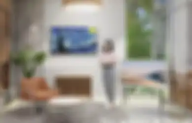  Cara Hias Interior dengan Ribuan Lukisan Tanpa Batas Ruang melalui TV