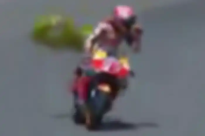 Balon ke-10 dibawa Marc Marquez setelah menang di MotoGP Jerman
