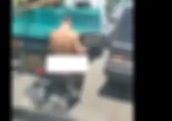 Terungkap Identitas Pemotor Telanjang, Ternyata Polisi yang Diduga Gangguan Jiwa