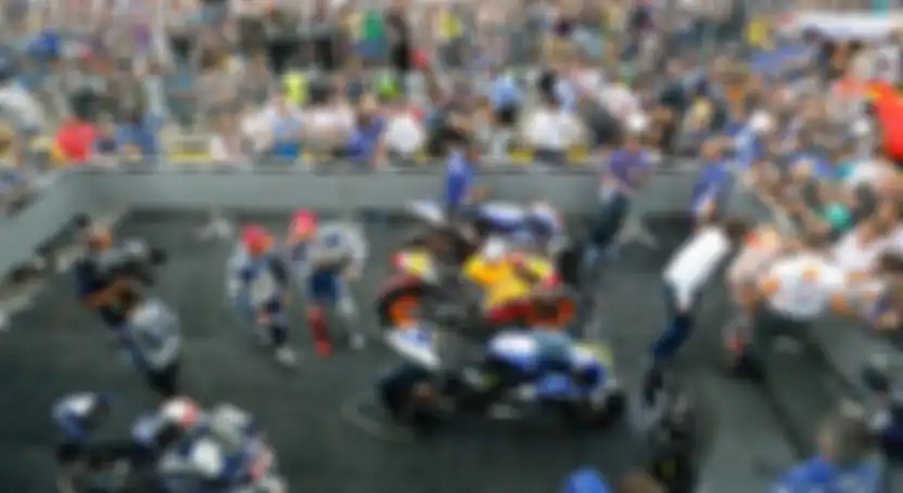 Parc ferme seusai balapan di MotoGP