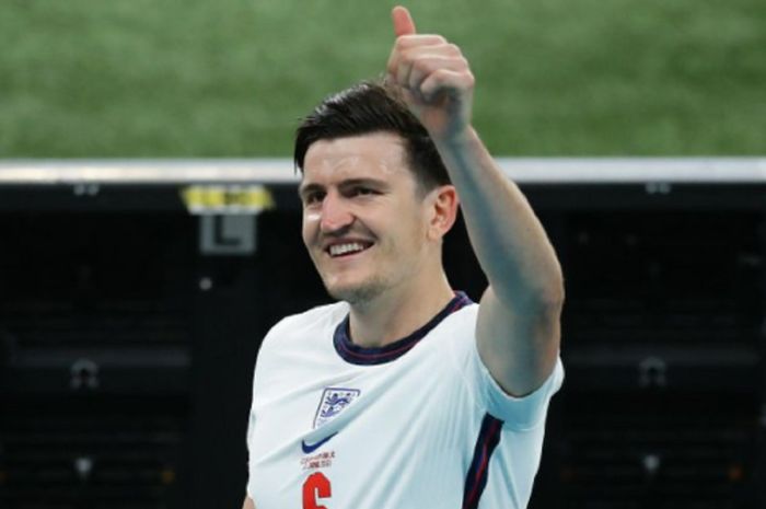 Pemain bertahan timnas Inggris, Harry Maguire.