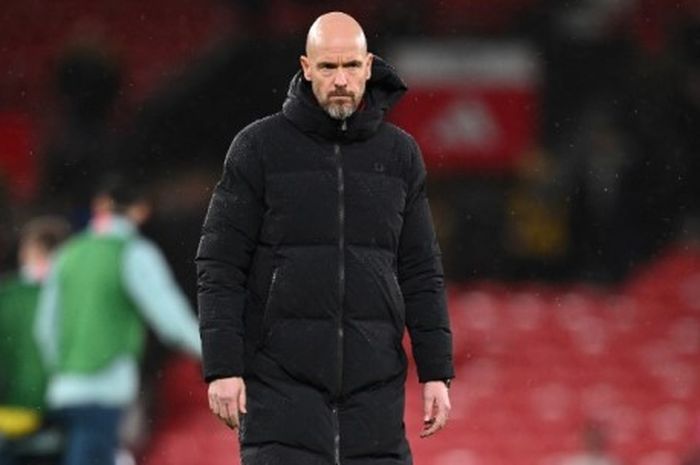 Erik ten Hag kecewa Manchester United dikalahkan Bournemouth pada lanjutan Liga Inggris 2023-2024.