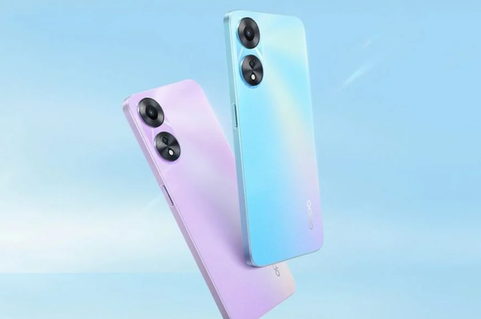 Tampilan belakang Oppo A58x 5G