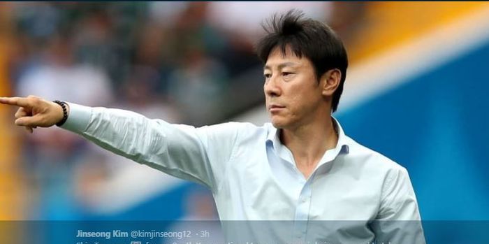 Shin Tae-yong ketika menahkodai timnas Korea Selatan.