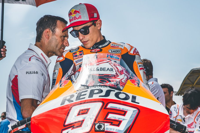 Marc Marquez meski terbukti rajanya Sachsenring tapi gak mau gegabah di MotoGP Jerman 2019.