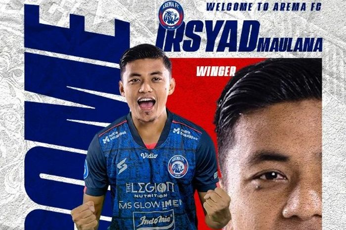 Pemain baru Arema FC, Irsyad Maulana.