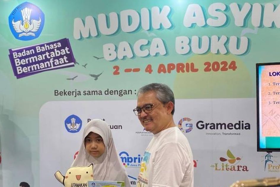 Mudik Asyik Baca Buku Bersama Gramedia dan Badan Bahasa Kemendikbudristek hadir di 5 Titik Lokasi Mudik!
