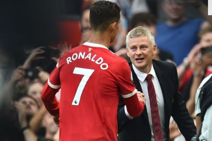 Cristiano Ronaldo dan Ole Gunnar Solskjaer.