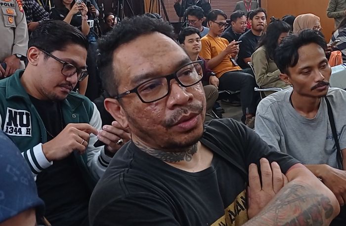 Ayah David Ozora, Jonathan Latumahina saat ditemui di Pengadilan Negeri Jakarta Selatan, Kamis (10/8/2023).