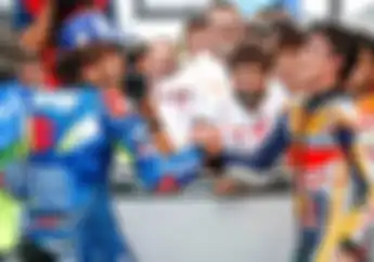 Dua Kali Tertipu di Tikungan Terakhir, Marc Marquez Sempat Emosi di MotoGP Inggris 2019