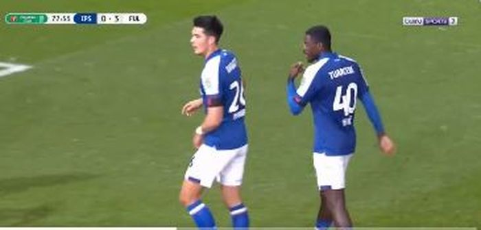 Bek timnas Indonesia, Elkan Baggott mencetak gol saat Ipswich Town kalah 1-3 dari Fulham dalam babak 16 besar Piala Liga Inggris, Kamis (2/11/2023) dini hari WIB.