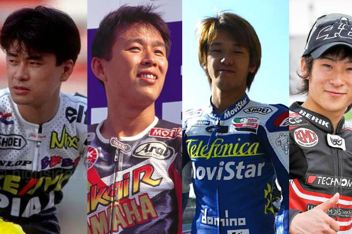 Para pembalap Jepang yang tewas di Sirkuit. Nobuyuki Wakai, Yasutomo Nagai, Daijiro Kato dan Shoya Tomizawa
