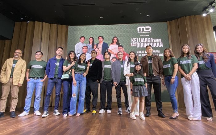 Konferensi pers series Keluarga Yang Tak Dirindukan di kawasan Setiabudi, Jakarta Selatan pada Jumat (6/2/2026).