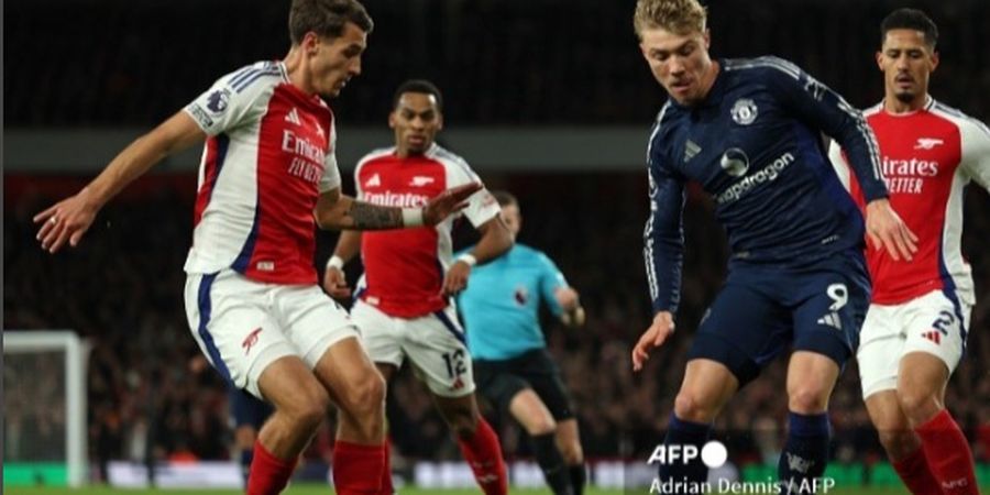 Hasil Liga Inggris - Sepak Pojok adalah Maut, Arsenal Hantam Man United di Kandang