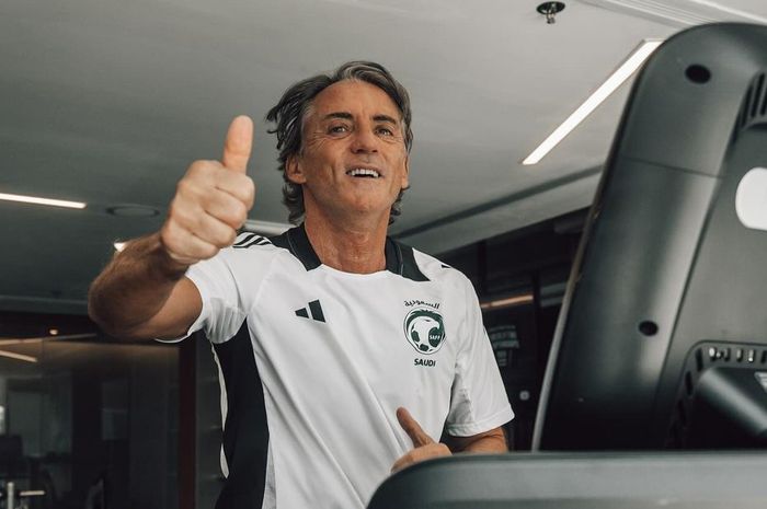 Persiapan pelatih Arab Saudi Roberto Mancini untuk Lawan Timnas Indonesia.