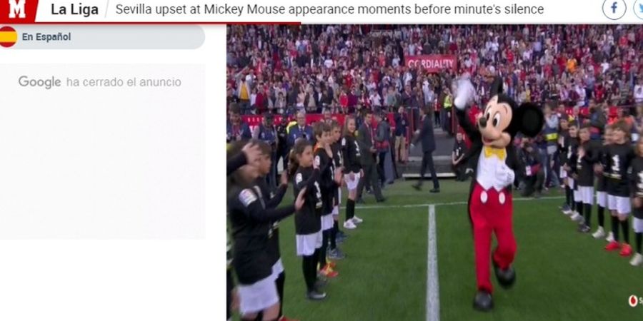 Sevilla Vs Barcelona - Mickey Mouse Merusak Suasana