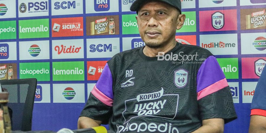 RANS Nusantara FC Keluar dari Zona Degradasi, Rahmad Darmawan Berterima Kasih ke Pemain