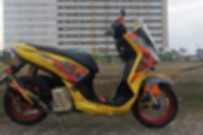 Keren nih, modifikasi motor Yamaha Lexi sang juara Customaxi 2021.