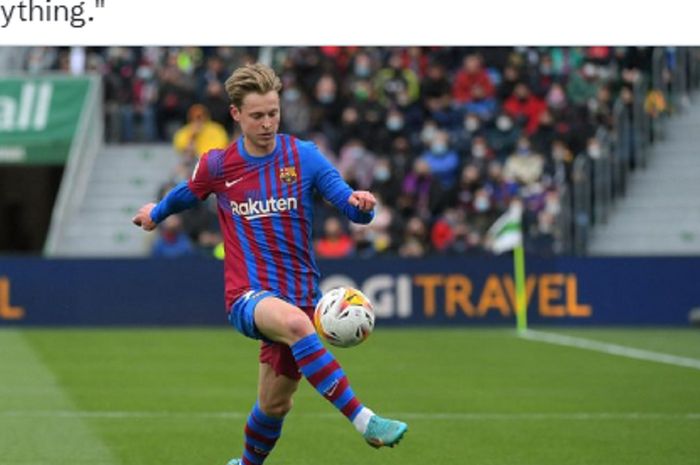 Gelandang Barcelona incaran Manchester United, Frenkie de Jong.