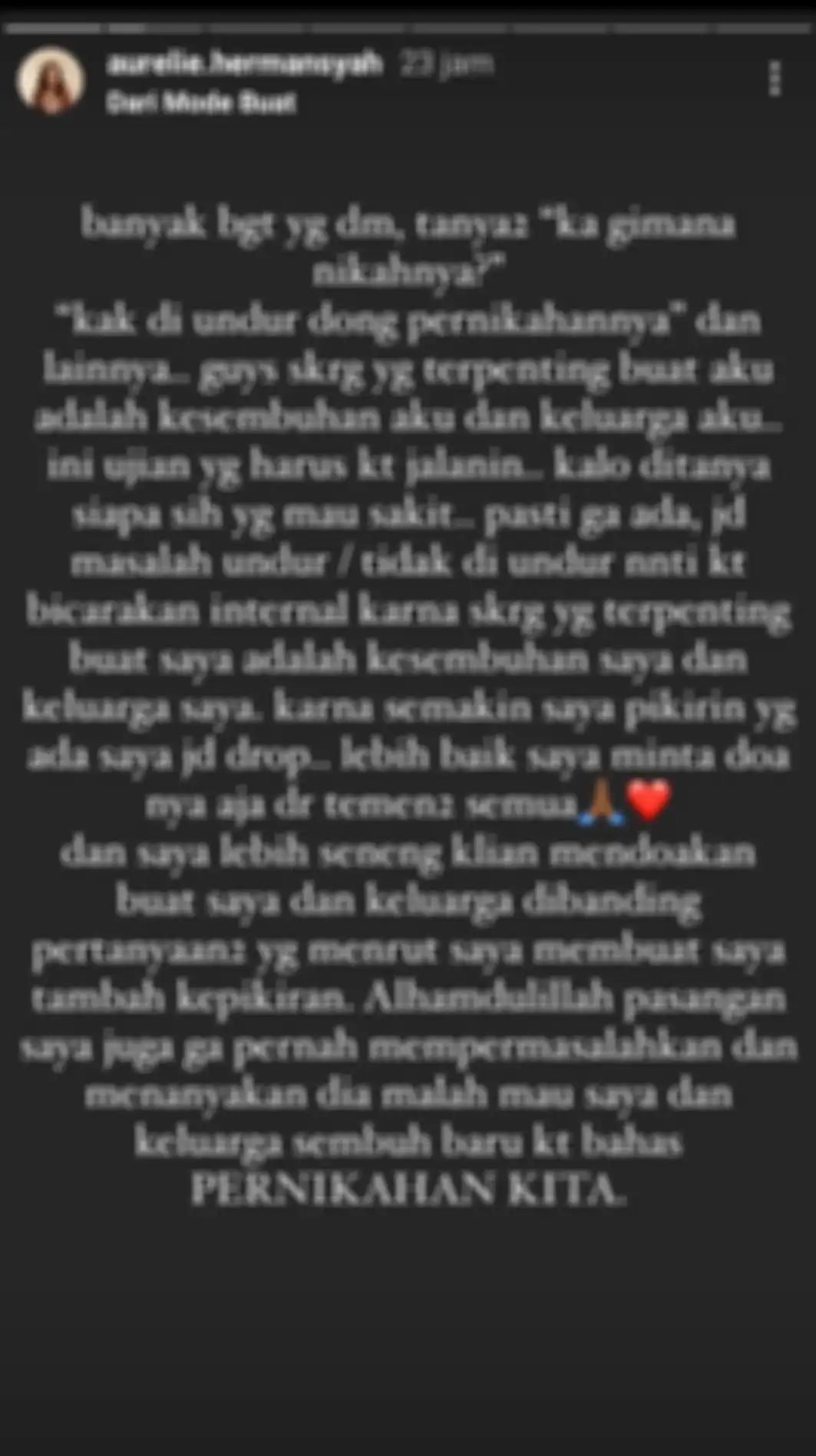 Jawaban Aurel Hermansyah terkait pernikahannya dengan Atta Halilintar.