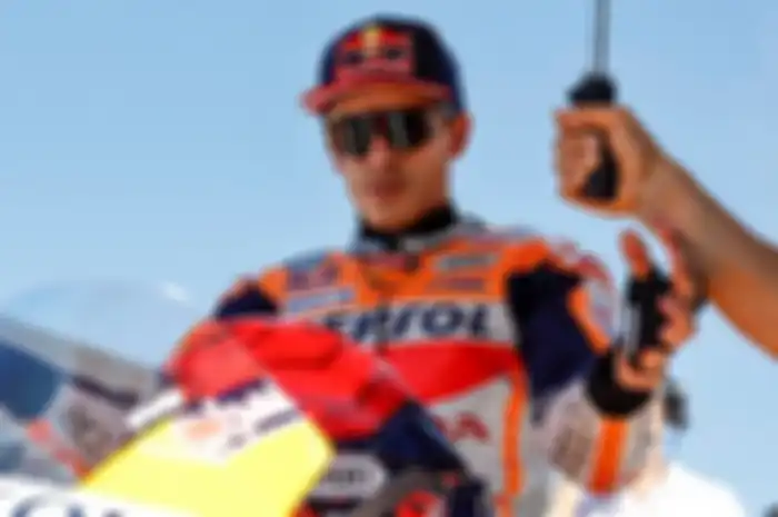 Marc Marquez batal terbang ke MotoGP India, Selasa (19/9/2023) karena visa belum keluar, sampai acara kunjungan pabrik Honda batal