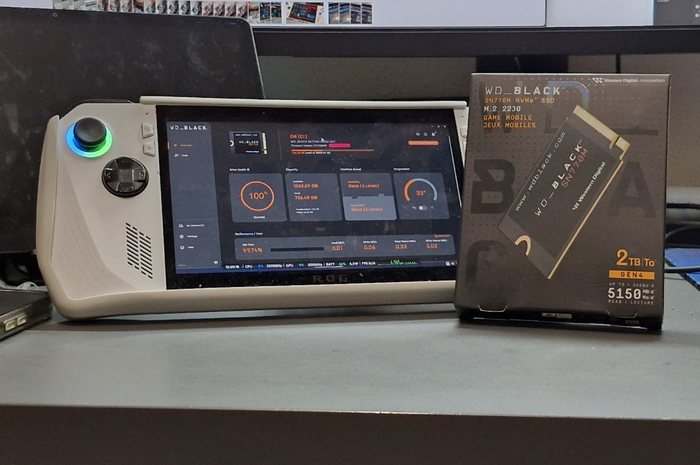WD Black SN770M menjadi salah satu opsi upgrade memory penyimpanan ROG Ally yang lebih kencang