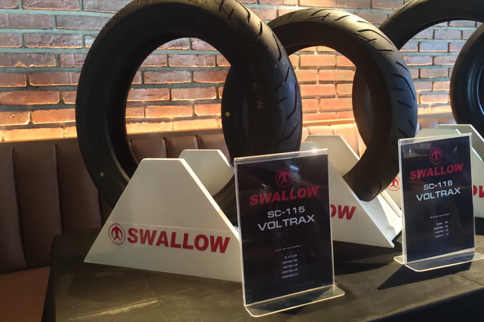 Ban motor listrik Swallow Voltrax, harga ada yang enggak sampai Rp 100 ribu.