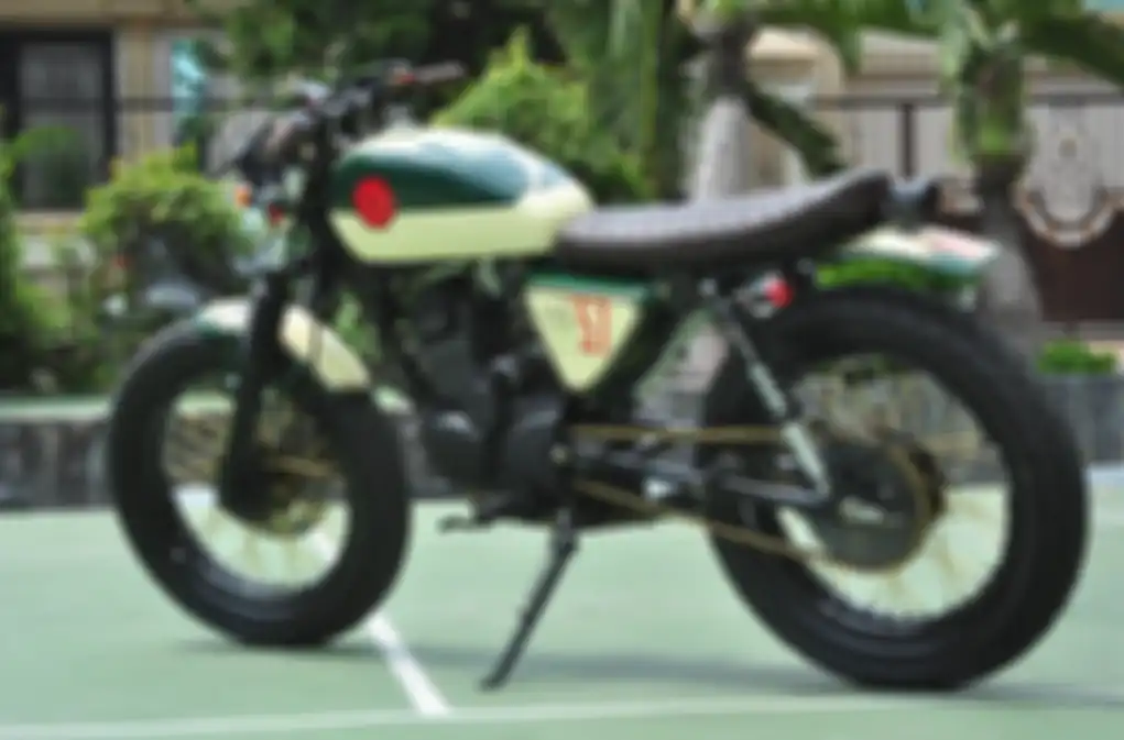 Lengan ayun Honda Tiger Revo dibikin baru, custom membulat gaya klasik